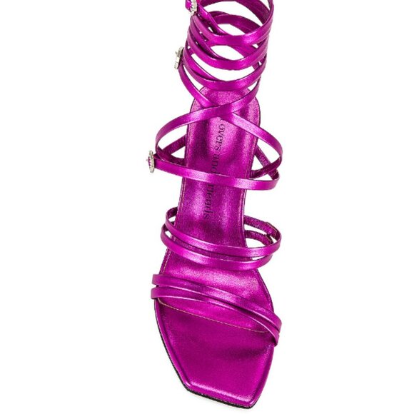 NWT +Box Multi Strap Heel – Metallic Electric Pink; Size: 6.5 W; + Dust bag - Picture 8 of 8